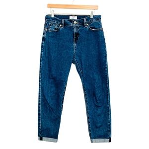 Levi’s DENIZEN from Levi's Boyfriend Jeans Cuffed Dark Wash Size 26, 10” Rise